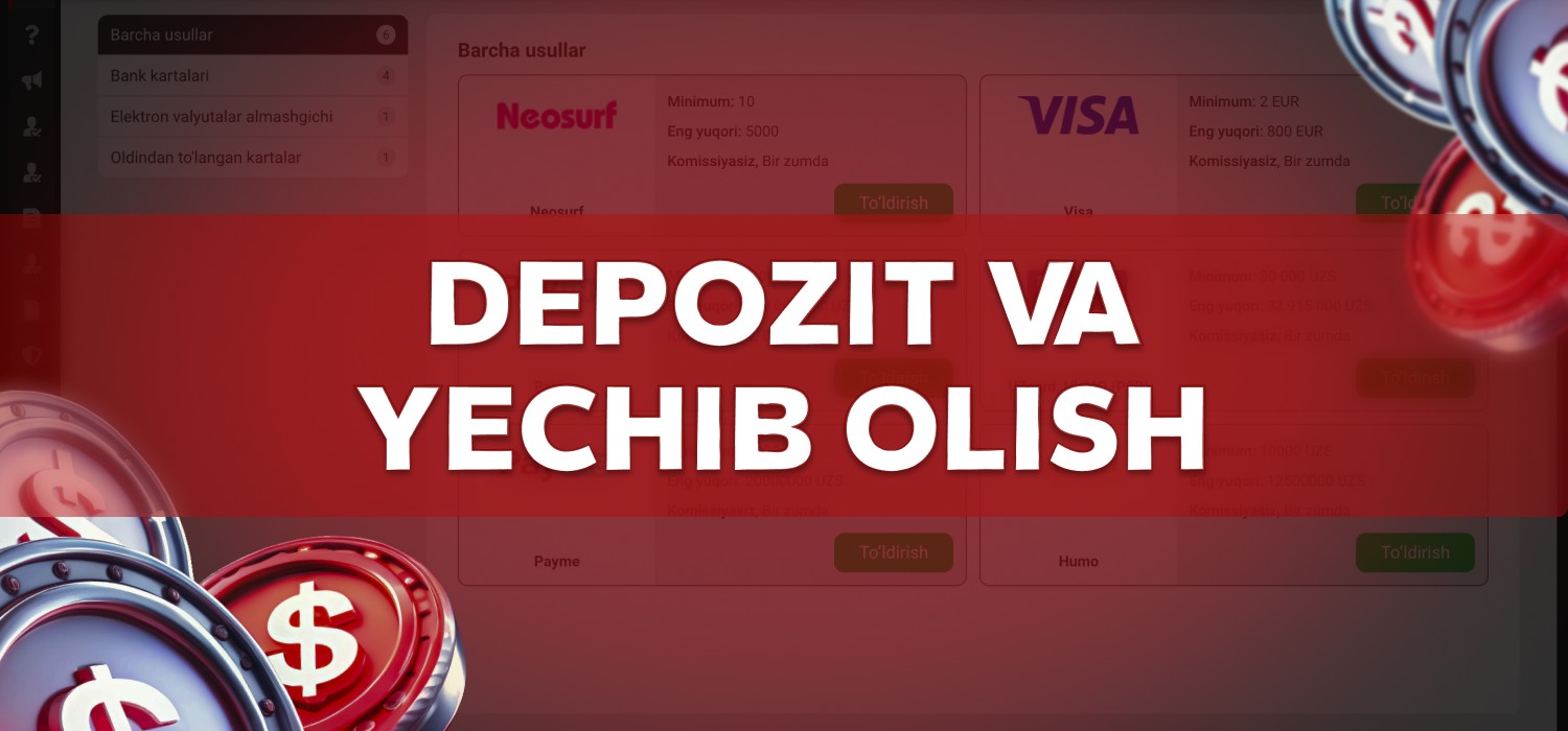 888starz-da depozit va olib tashlash imkoniyatlari