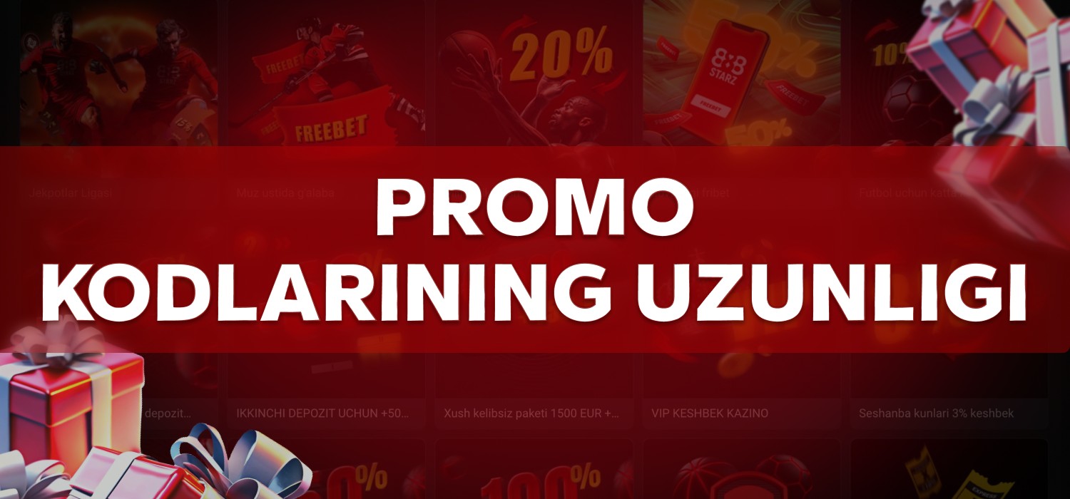 Casino foydalanuvchilari uchun promo-kodlar