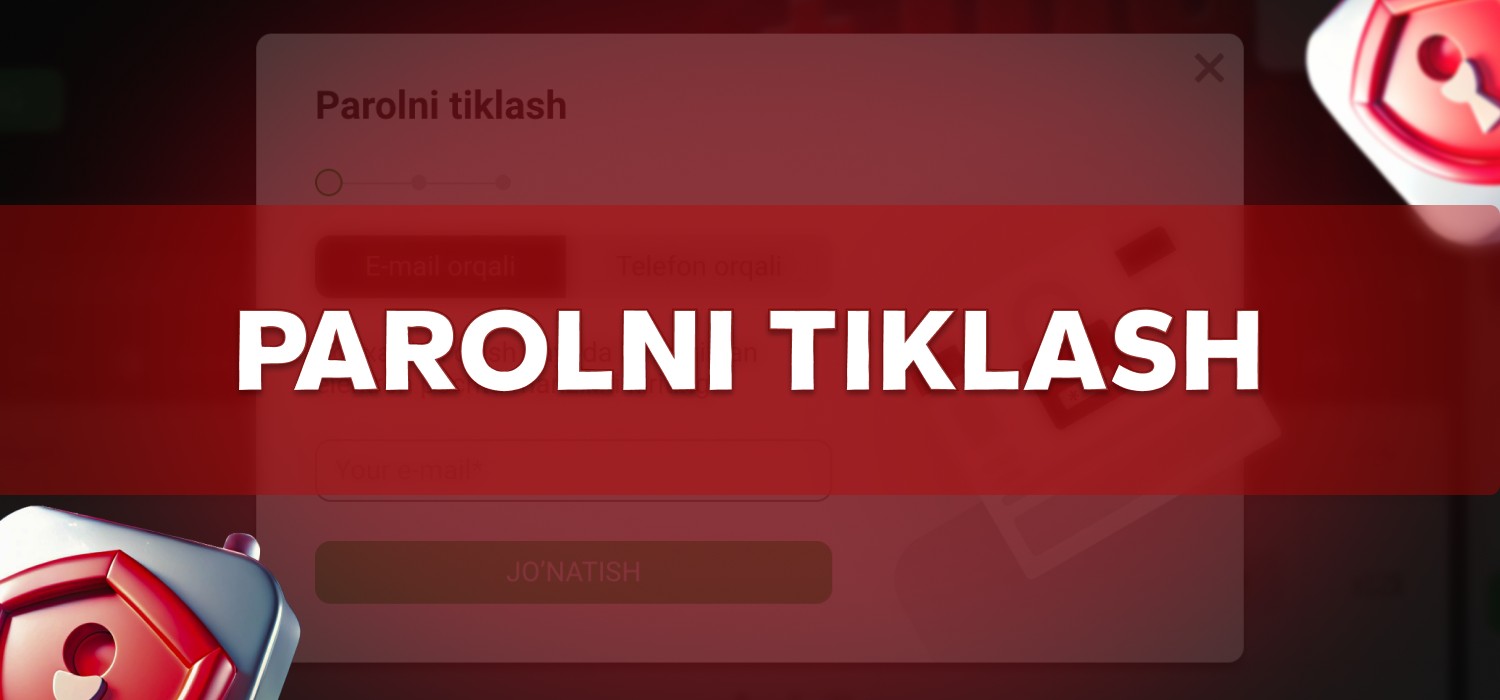 Casino-da parolni tiklash