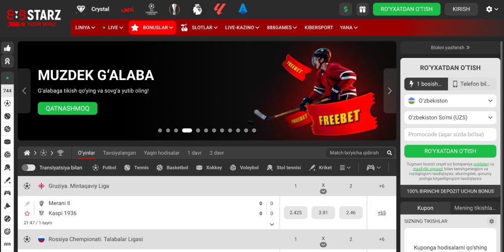 Asosiy veb-saytga tashrif buyuring